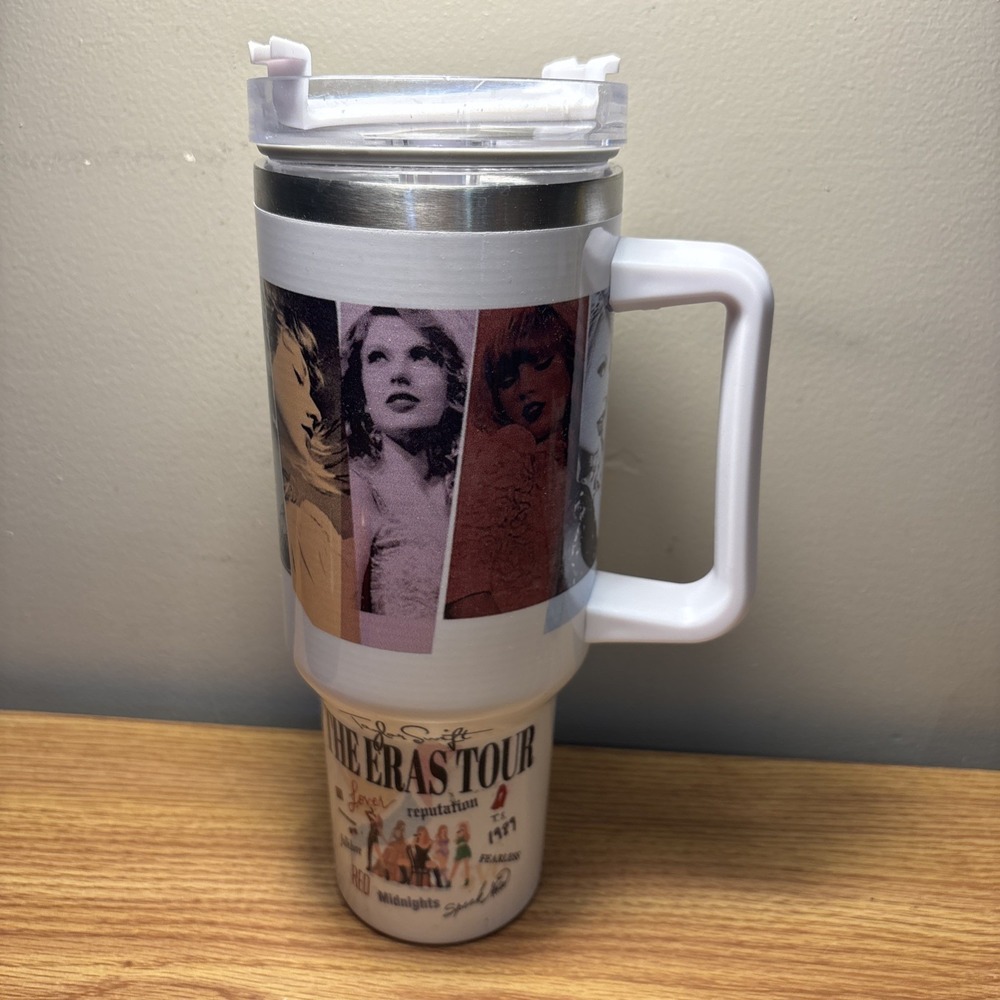 Taylor Swift Eras Tour‎ Stainless Steel Tumbler With Lid 40oz